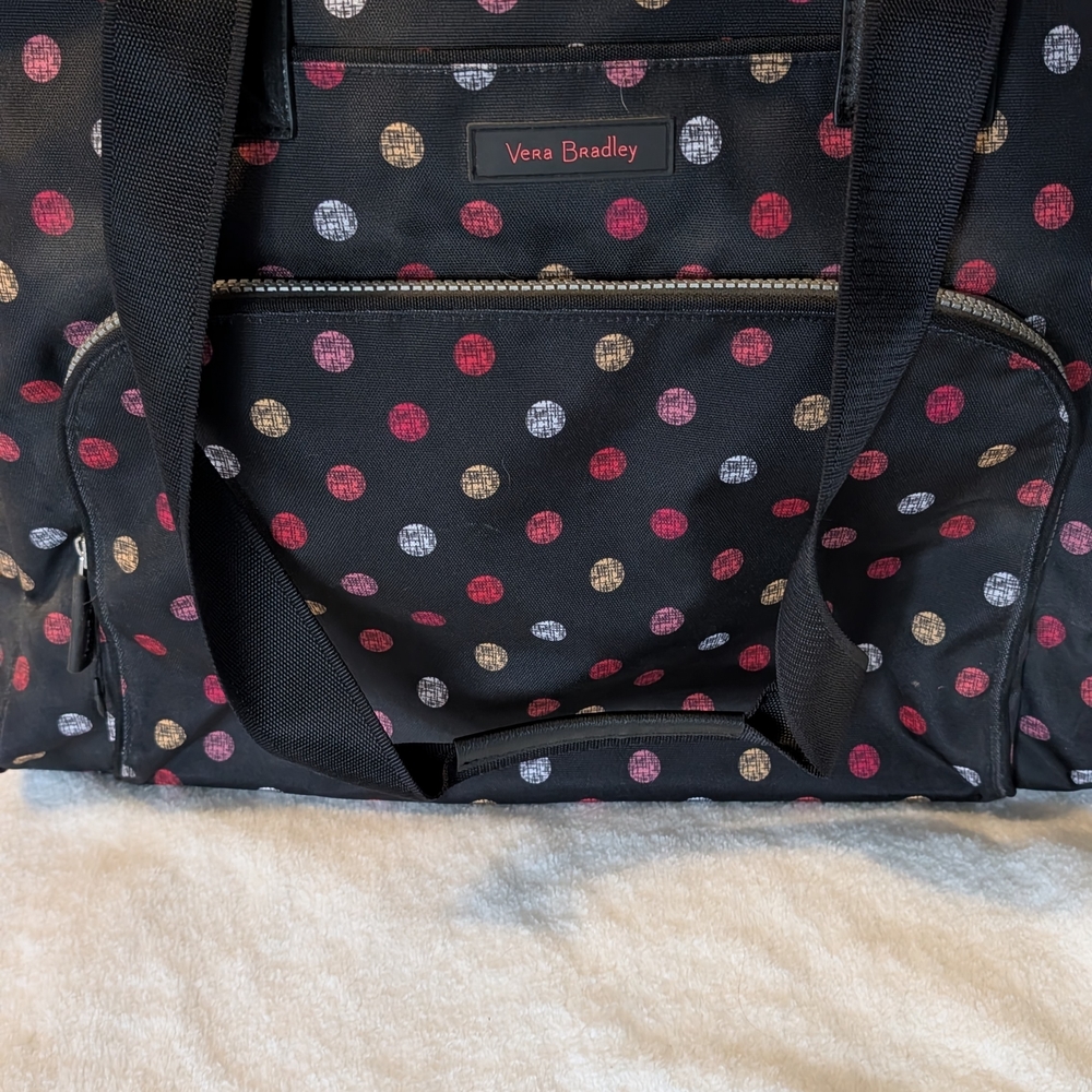 Vera Bradley, Canvas, Polka Dot Overnight Bag
